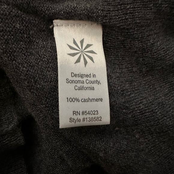 Athleta gray knit v-neck cashmere sweater size XS - Picture 7 of 11